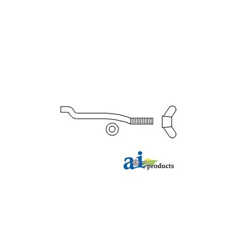 A & I Products Hood Catch Rod 3" x10" x1" A-826870M1